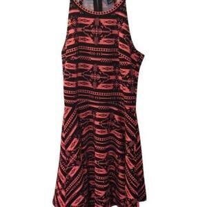 rue 21 florescent orange and black Racerback mini dress size medium
